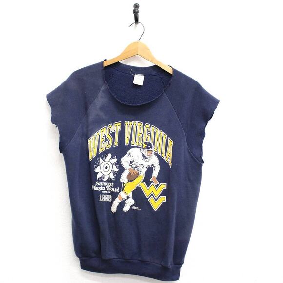 Vintage West Virginia University Fiesta Bowl 1989 Sweatshirt Large - Picture 1 of 8